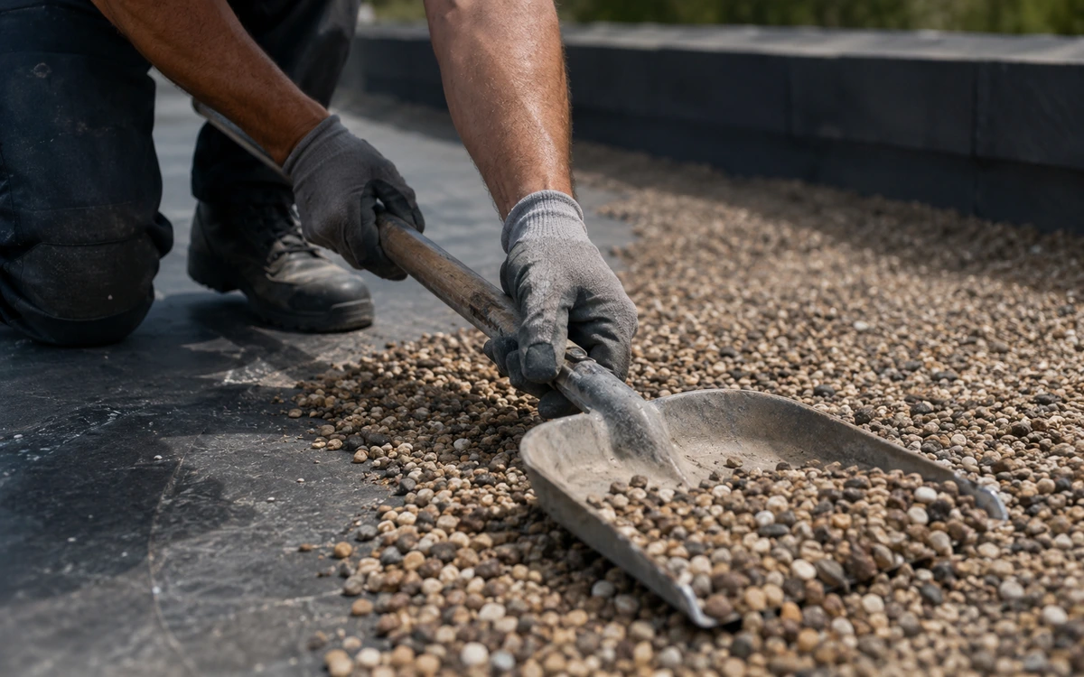 Gravel spreading contractor
